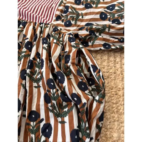 Designer Block Print Coastal Grandma NWOT Darling Isle kaftan midi dress, Sm, $2 - Picture 6 of 9